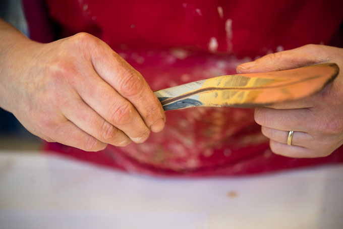 Anna-Mercedes Wear in her studio 2016